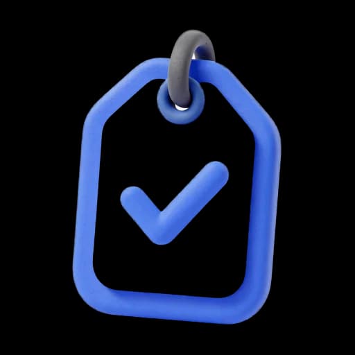 Preisschild mit Haken-Stempel